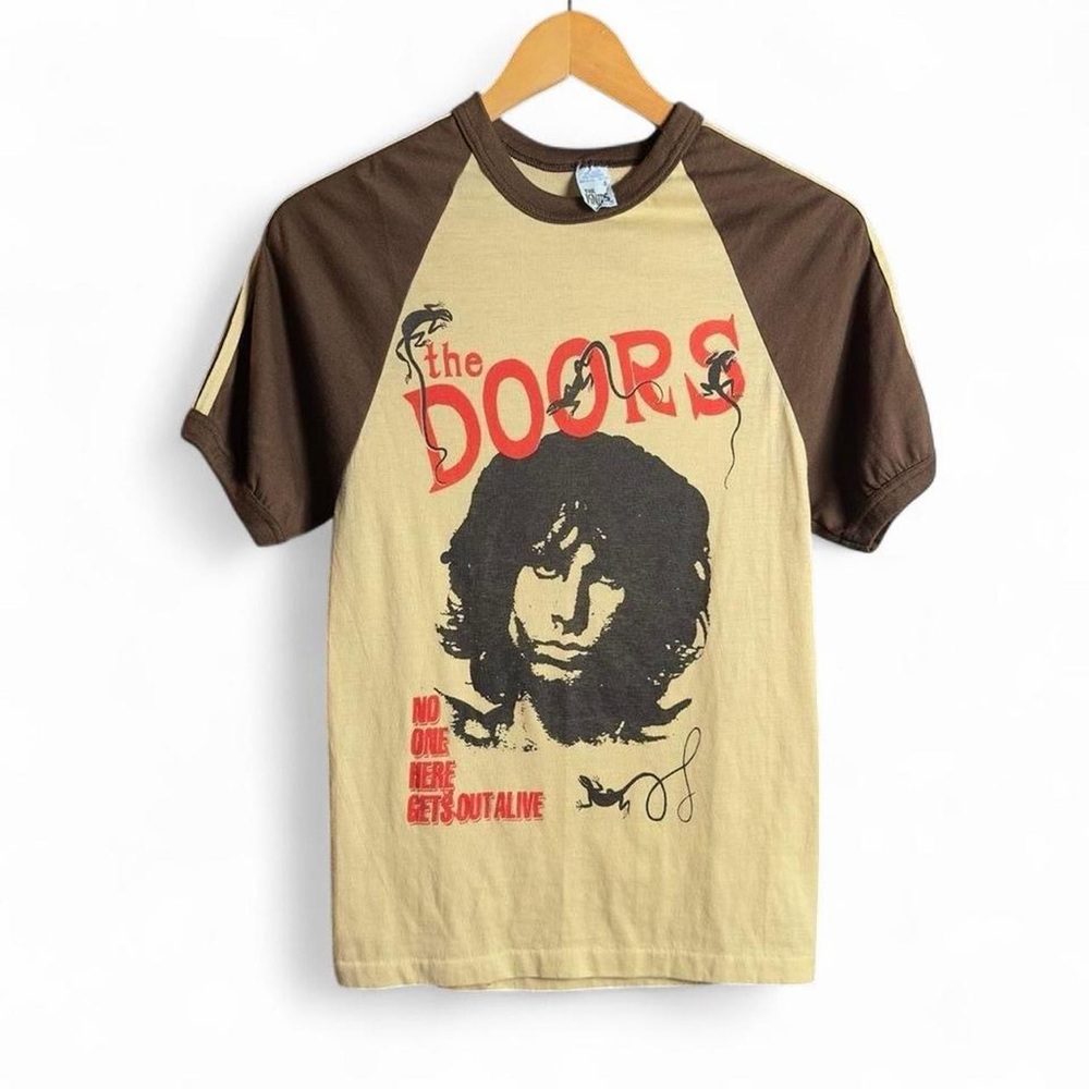 Rare Vintage 80’s The Doors Ringer men’s t shirt size small 17x26